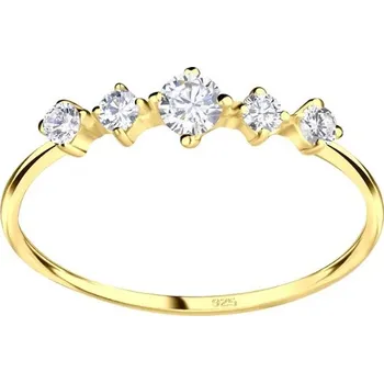 Prsten Pozlacený prstýnek Sparkle se Zirkony Velikost: 7/54-55 Ag 925/1000