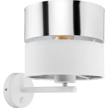 Nástěnné svítidlo TK LIGHTING Nástěnné svítidlo - HILTON 4175, 230V/15W/1xE27, bílá/stříbrná