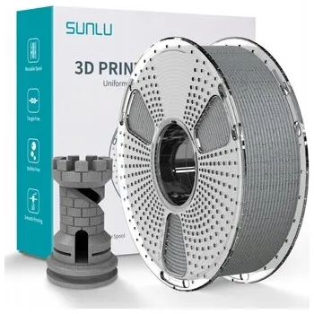 3D tisk PLA filament Sunlu 1,75 mm 1000 g šedý