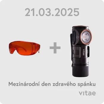 Počítačové brýle Hynek Medřický Výhodné balení: čelovka Vitae a červené brýle proti modrému a zelenému světlu