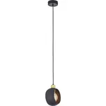 TK LIGHTING Lustr - CYKLOP 2751, Ø 16 cm, 230V/15W/1xE27, černá/zlatá