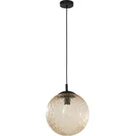TK LIGHTING Lustr - CADIX 6345, Ø 30 cm, 230V/15W/1xE27, oranžová/černá