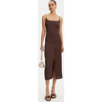 Dámské oblečení JACQUEMUS Koktejlové šaty 25E251DR100-1713 Hnědá Regular Fit 38