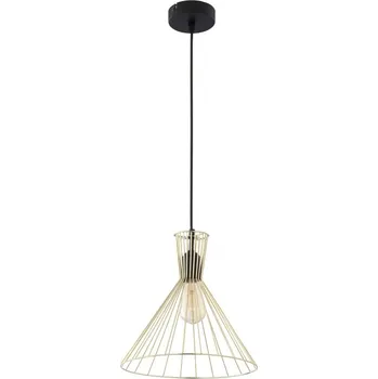 TK LIGHTING Lustr - SAHARA 3350, Ø 30 cm, 230V/15W/1xE27, zlatá/černá