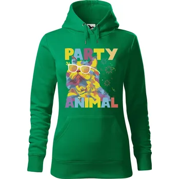 Pánská mikina Dámská mikina Party animal Velikost (žena): XS, Vyberte barvu: Středně zelená