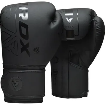 Boxerské rukavice RDX Boxerské tréninkové rukavice F6 Kara černé 10 oz 10 oz + DÁREK