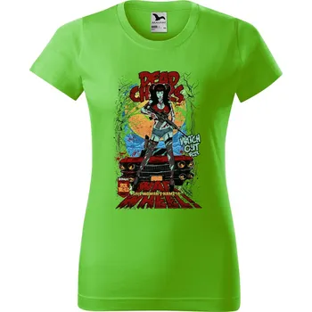 Dámské tričko Dámské tričko s potiskem War wheel Barva trička: Apple green, Velikost: L