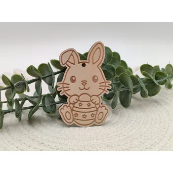 omalovánky Dřevěná velikonoční omalovánka Zajíček s vajíčkem - D-decor