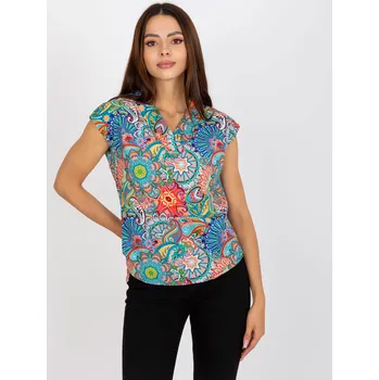 Dámská halenka Barevná vzorovaná halenka WN-BZ-3005-4.35-multicolor Velikost: L
