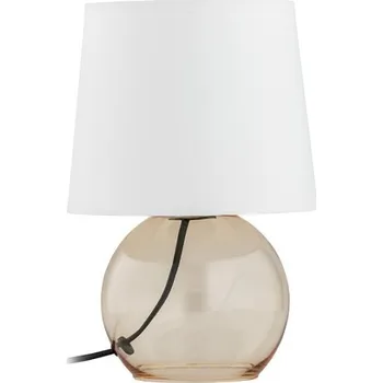 Lampička TK LIGHTING Stolní lampa - PICO 5091, Ø 18 cm, 230V/40W/1xE14, bílá/slámová