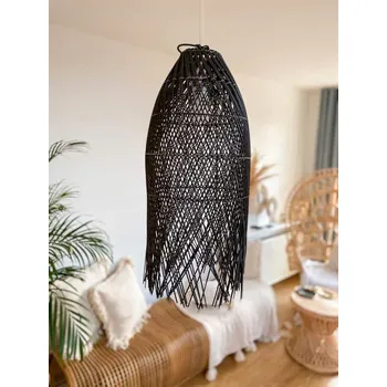 Závěsná lampa ratanová pletená ručně přírodní UBUR UBUR 30x65