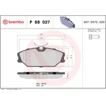 Sada brzdových destiček, kotoučová brzda BREMBO P 68 027