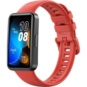 VSECHNONAMOBIL 61931 SILICONE Řemínek pro Huawei Band 8 červený
