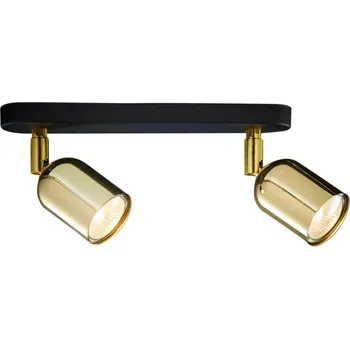 TK LIGHTING Bodový lustr - TOP 6031, 230V/10W/2xGU10, zlatá/černá
