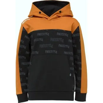 Chlapecké oblečení Chlapecká mikina Lewro MAD 116/122 Hnědá, Černá, Tmavě šedá