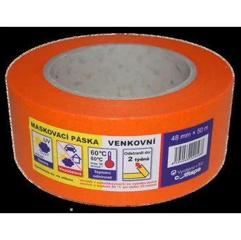 Lepicí páska Páska maskovací 655 orange – 48 mm×50 m