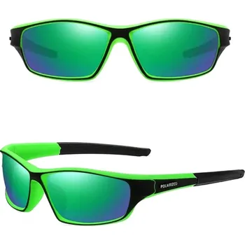 Sluneční brýle J&W Pánské sportovní sluneční brýle Fisnike zelená skla One size