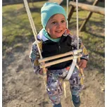 Yháček Softshellová bunda Yháček, zimní, Lesní zvířátka na šedé Velikost: 110