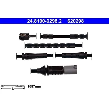 Brzdový systém Výstražný kontakt, opotřebení obložení ATE 24.8190-0298.2