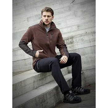 Pánská mikina 4TECH hnědá Pánská fleecová mikina