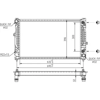 Chladič motoru Chladič, chlazení motoru HART 603 085