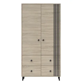 Dětská skříň Nábytek PEGAS s.r.o. Skříň 4S2D - FOX 06, Dub Sonoma