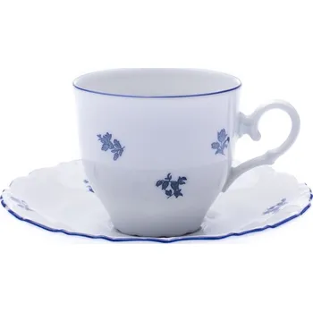 Thun Rulak Zettlitz Šálek a podšálek, 120 ml, Ophelia, modrá házenka, Thun RZ