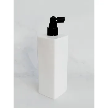 Dávkovač mýdla Dávkovač mýdla hranatý LUNA 500 ml bílý s černým sprejem