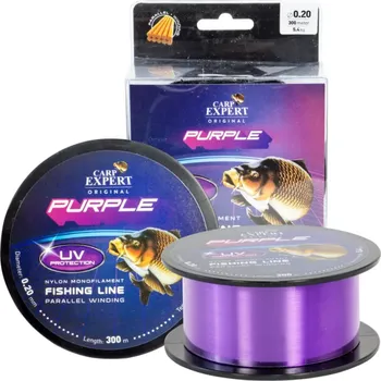 Vlasec Carp Expert UV Fluo fialový - 0,30 mm - 12,5kg /300 m