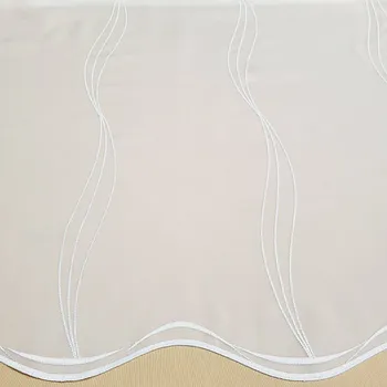 Záclona GERSTER Vyšívaná luxusní záclona bílá GERSTER 556/0001 bílá 180 cm