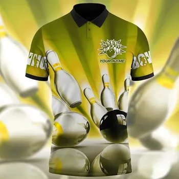 Dámské tričko Tričko s potiskem 3D CS592 Pro bowling tým Velikost: 4XL, Barva (Varianta): barva 11