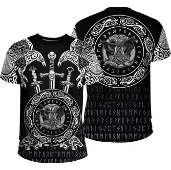 Dámské tričko Tričko s potiskem 3D CS588 Muninn Raven Of Odin Velikost: 7XL, Barva (Varianta): barva 3