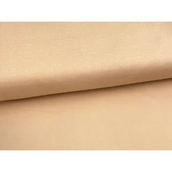 Mirtex Plátno DOMESTIK 145/150 Světle hnědá Frappé šíře 150cm Zbytková metráž