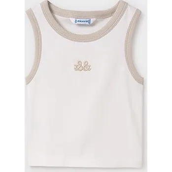 Dívčí elegantní triko, tílko Mayoral 6032 smetanové barva: béžová, Rozměr: 140 (10 let)