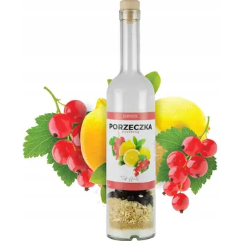 Obraz Láhev 500ml s ovocem VLASTNÍ LIKÉR - RYBÍZ