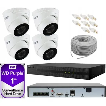 Bezpečnostní kamera Sada pro IP monitorování Full HD HIKVISION PoE IR