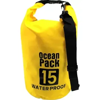 kempingová židle Ocean Pack, vodotěsný vak 15L žlutý (OCP15Y)