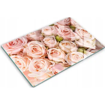 Obraz Ochranná skleněná deska odolná proti poškrábání XXL 80x52 cm - Kytice jemných růží