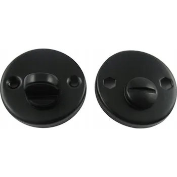 Dveřní kování SPODNÍ ROZETA ČERNÁ BISZKOPT WC KLIKA