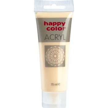 Vodová barva Akrylová BARVA AKRYLOVÁ školní 75 ml BARVA SLONOVÁ KOST Happy Color VYSOKÁ PIGMENTACE