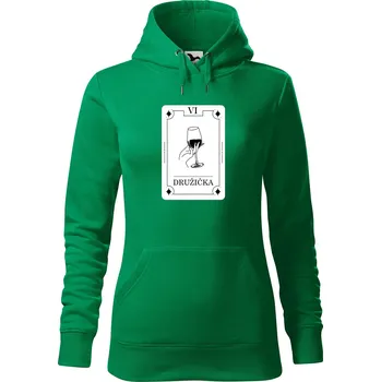 Pánská mikina Dámská mikina Družička tarot Velikost (žena): XS, Vyberte barvu: Středně zelená