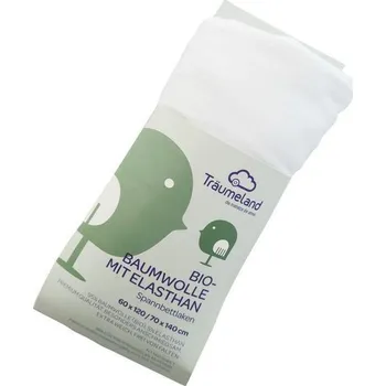 Prostěradlo TRÄUMELAND Prostěradlo Bio-Bavlna s elastanem 120x200 + 140x200 Weiß