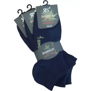 Pánské ponožky Dámské modré letní sneaker bambusové ponožky RS