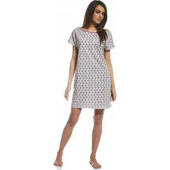 Dámská noční košile Noční košile Cornette , krátký rukáv, nad kolena, velikost L