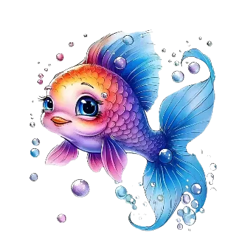 Nažehlovací obrázek - barevná rybička (dva rozměry), Velikost: Malý