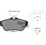 Sada brzdových destiček, kotoučová brzda BENDIX Braking BPD1099