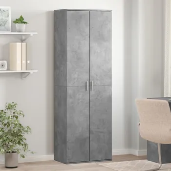 Policová skříň vidaXL Skříň highboard 60 x 35 x 180 cm kompozitní dřevo [3276669] Barva: Betonová šedá