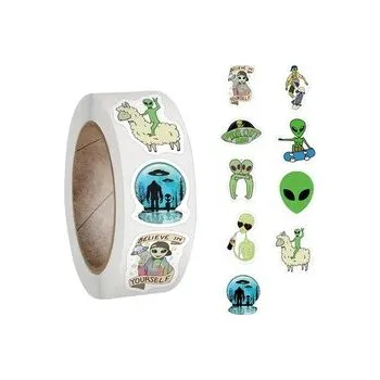 Set školních potřeb Zabawne naklejki UFO 300szt