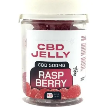CZECHCBD CBD Jelly 500 mg - malina, 20 ks