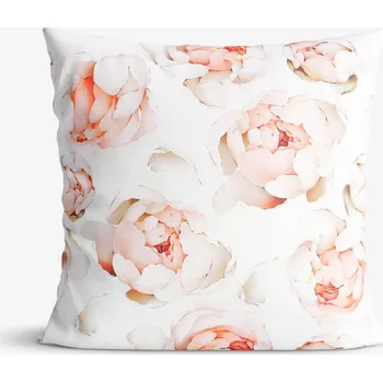 Povlak na polštářek Bavlněný povlak na polštář Deluxe - Vůně pivoněk 50 x 60 cm